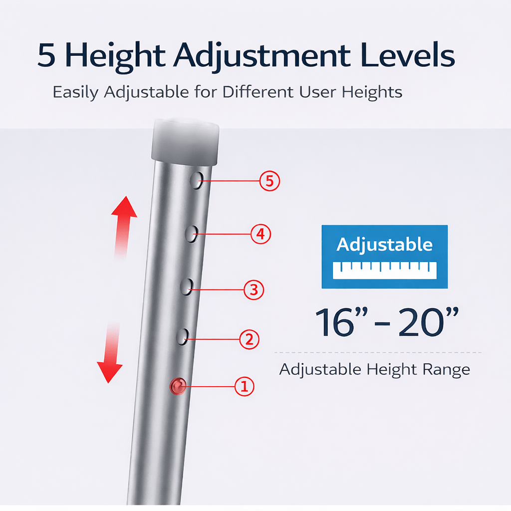 KASATODAY Adjustable Shower Chair with Flip-Up Armrests, Non-Slip EVA Padded Seat, Height Adjustable Aluminum Bath Chair for Bathroom Use